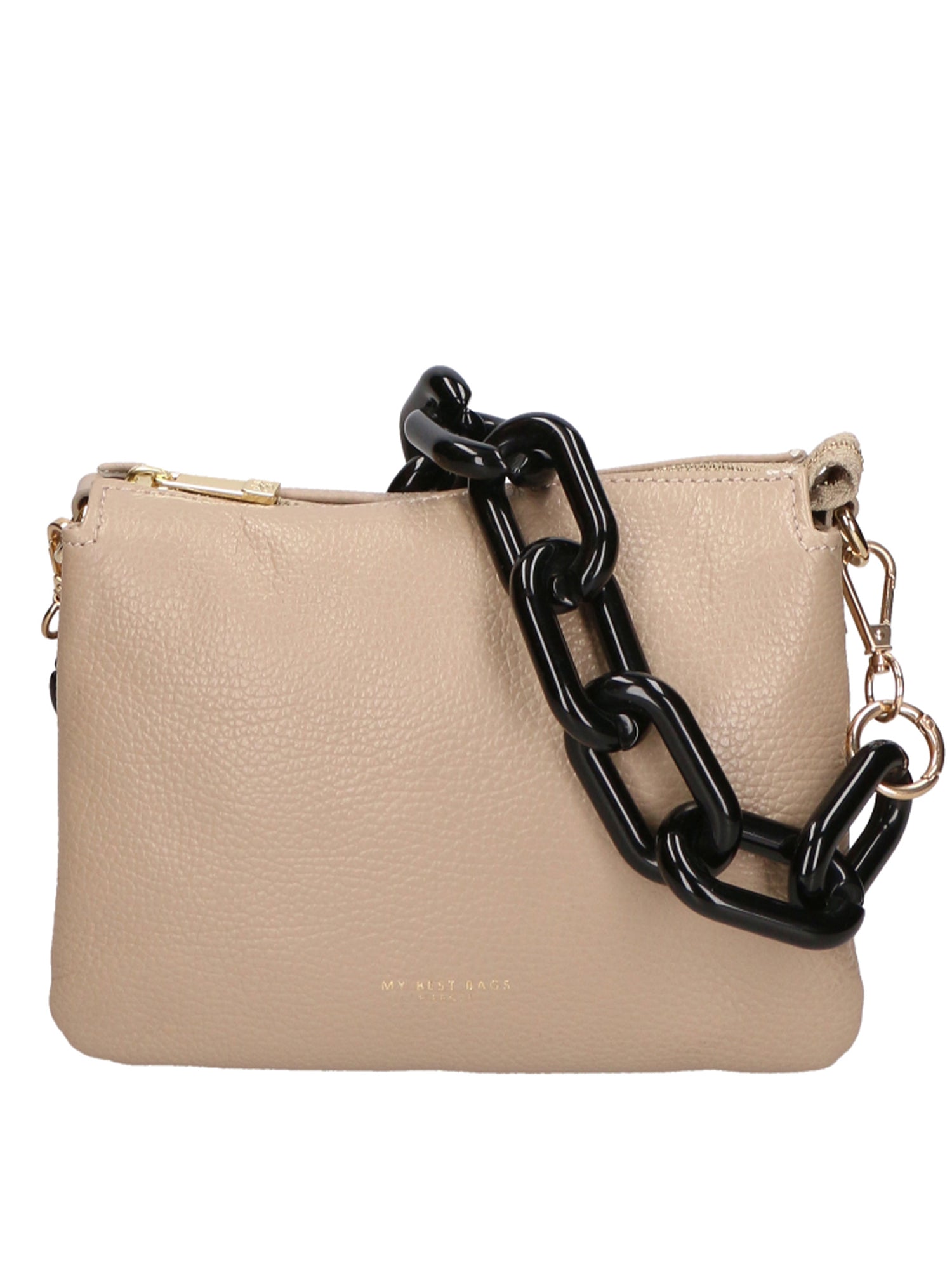 Borsa a spalla da donna Vera pelle italiana MYB-8020-FW-D05 CAPPUCCINO My Best Bag