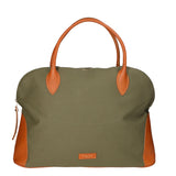 Borsa a mano da donna Pelle e Canva MYB-7018-SS-104 MILITARE My Best Bag