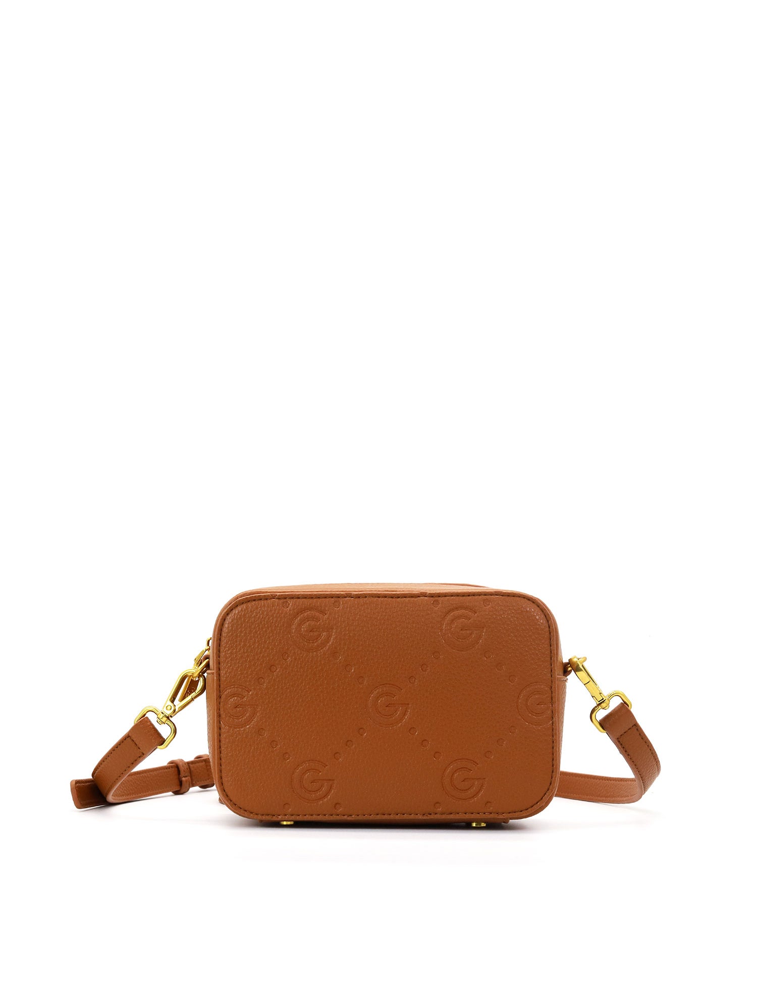 Borsa a tracolla da donna 100% pelle vegana PU GGB014CGN Gabriella G Firenze