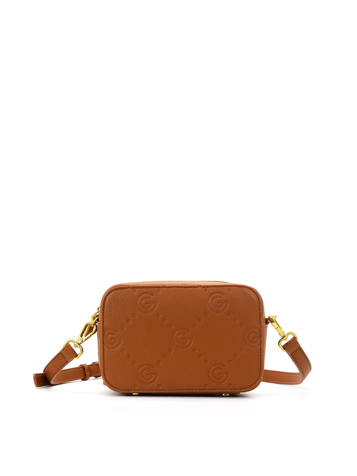 Borsa a tracolla da donna 100% pelle vegana PU GGB014CGN Gabriella G Firenze