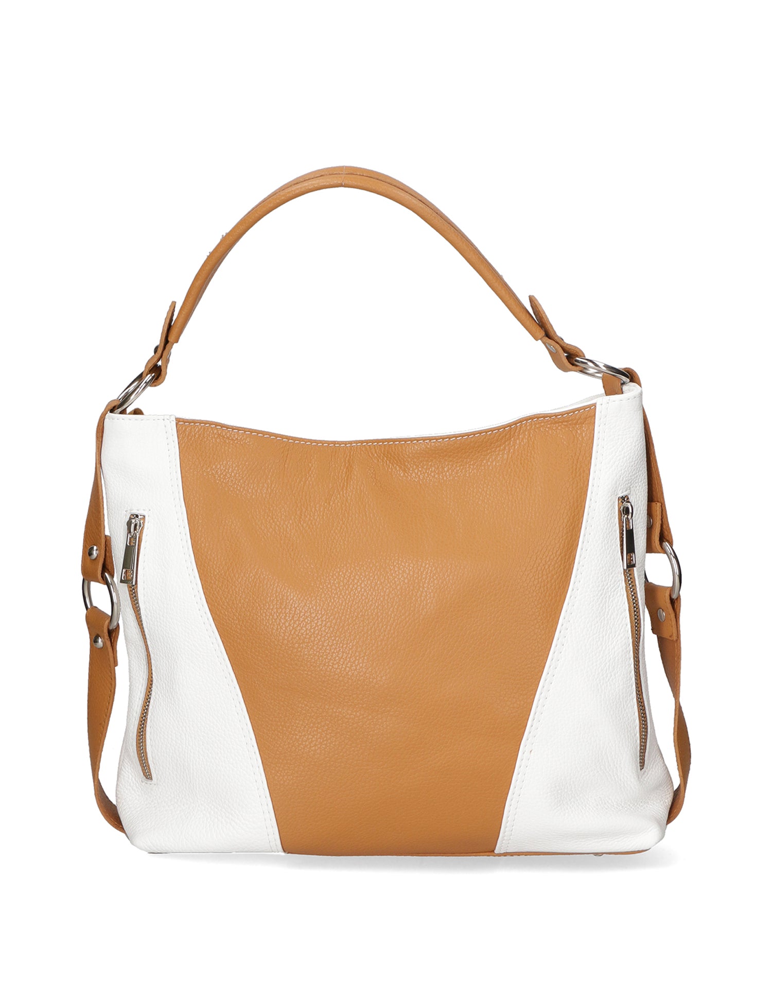 Emily Borsa a spalla da donna Vera pelle 80064-D17 CUOIO D01 BIANCO Gave Lux