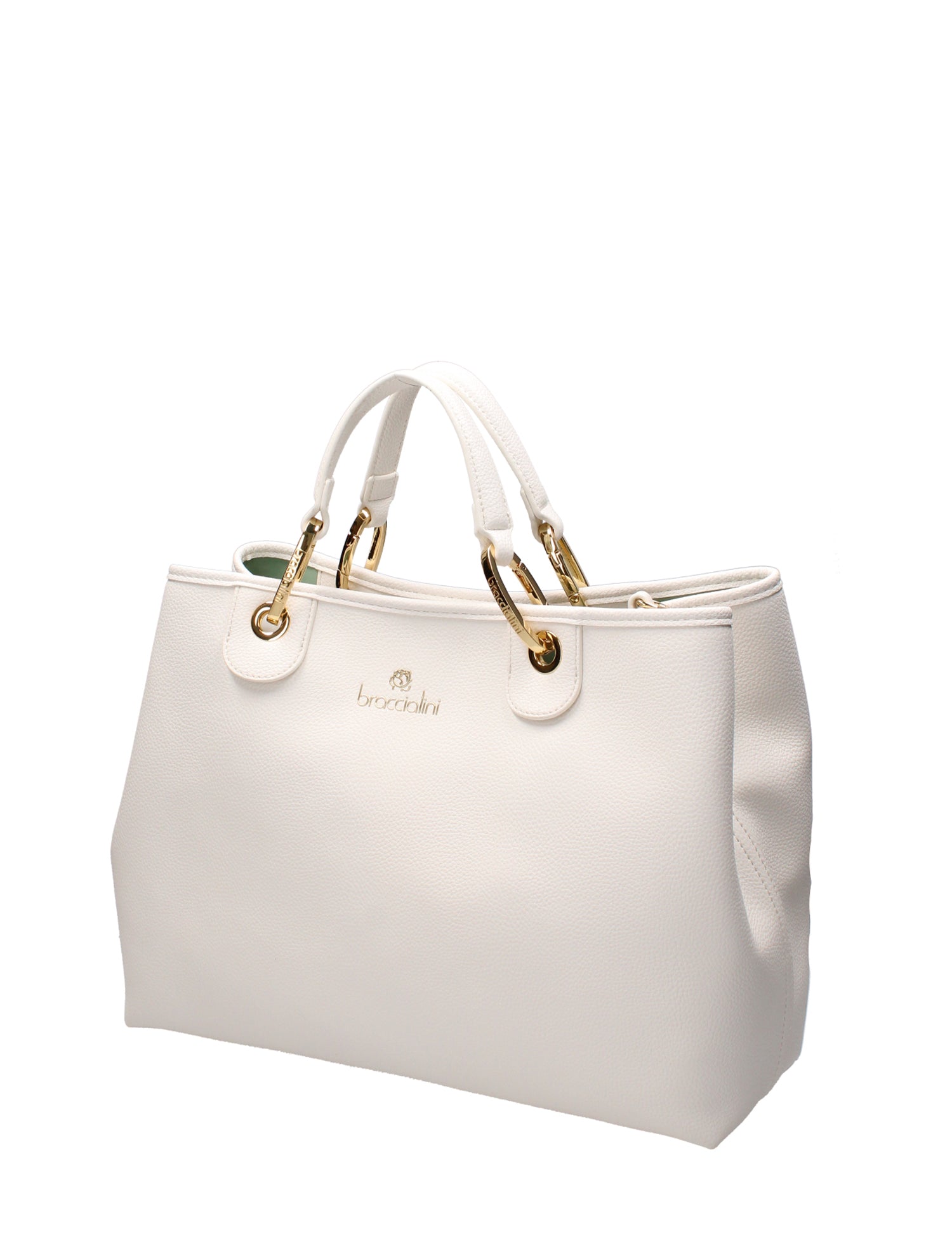 Elowen Prime Borsa a mano da donna 100% poliuretano B16690-BIANCO Braccialini