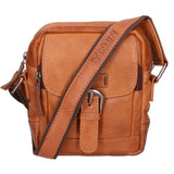 Borsa a tracolla unisex vera pelle 100% Made in Italy SN5863747-TAN Santini Firenze