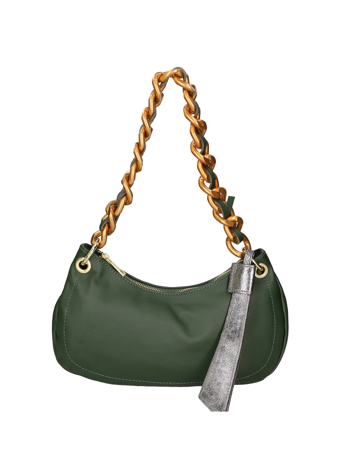 Ferrara Borsa a spalla da donna Vera pelle 05461-S14 VERDE SCURO L020 FERRO Gave Lux