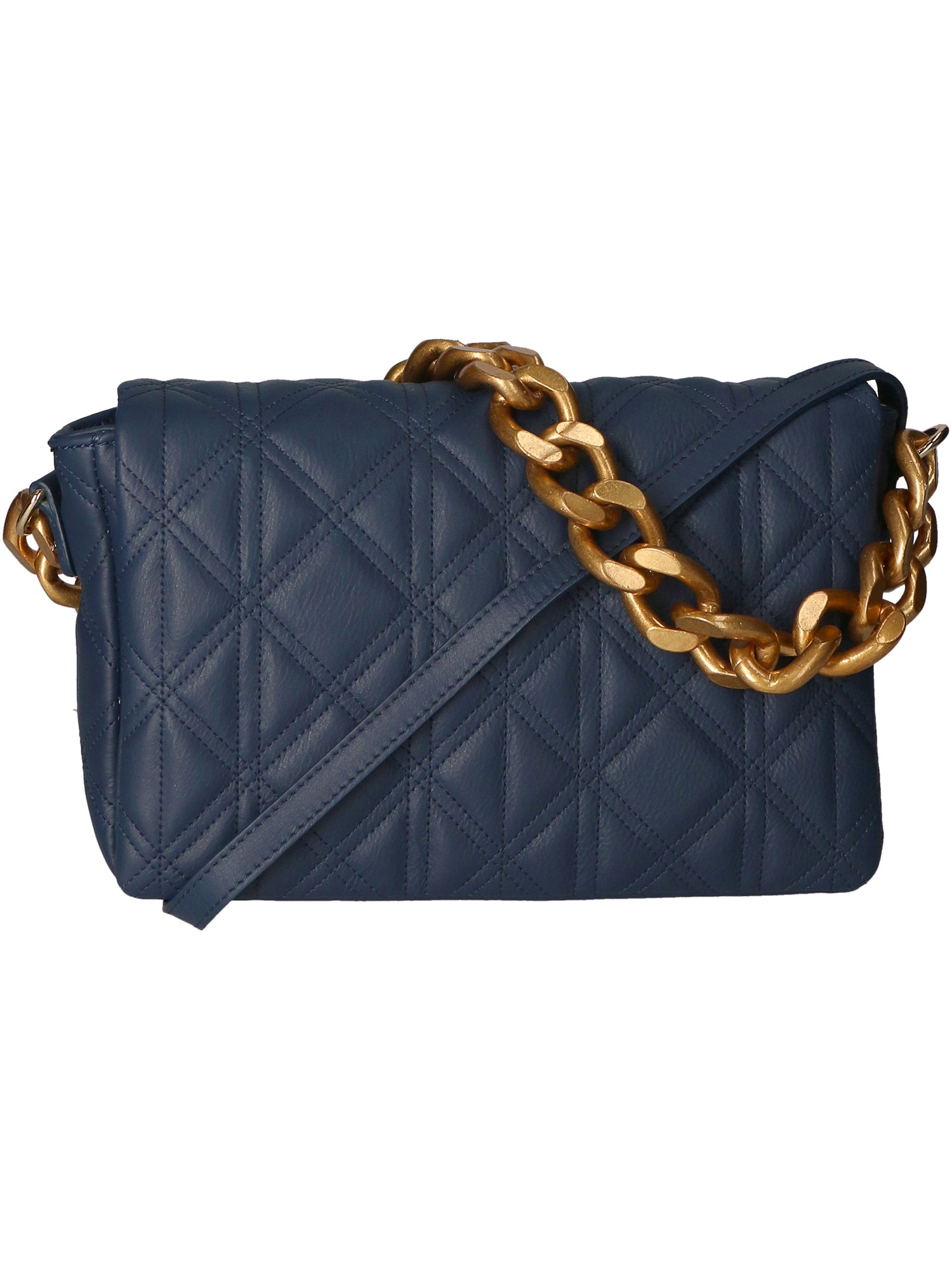 Aurélia Borsa a spalla da donna Vera pelle 04542-S24 BLU JEANS Gave Lux