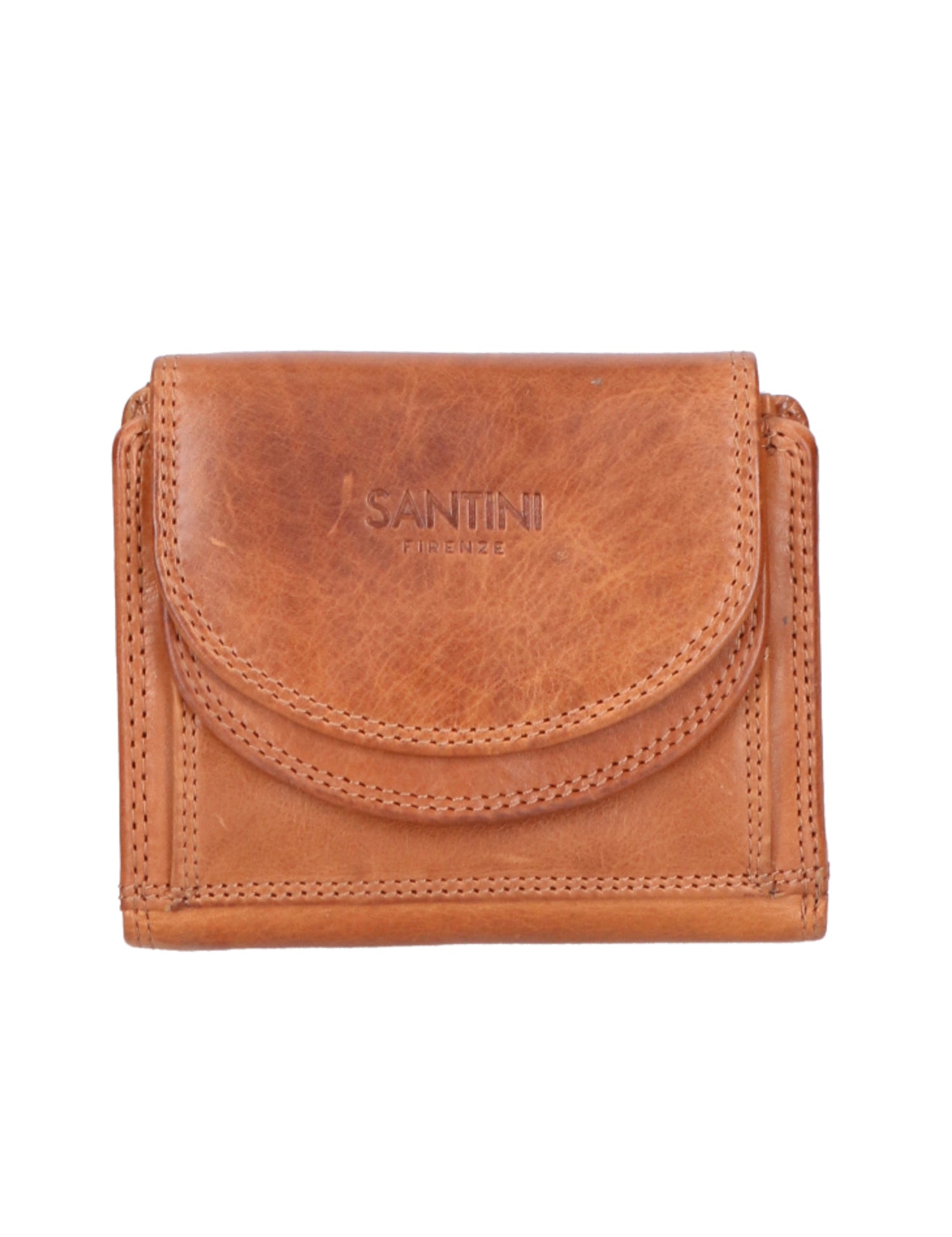 Portafoglio unisex vera pelle Made in Italy Vacchetta Ingrassata SN2827947-TAN Santini Firenze