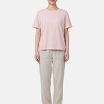 T-shirt in 84% Cotone 16% Elastan Rosa
