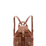 Zaino in vera pelle unisex Made in Italy 4030-MARRONE Alessia Firenze