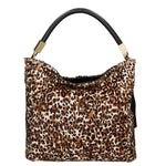 Arya Borsa a spalla da donna Vera pelle 05474-LEO BIANCO NERO 028 Gave Lux