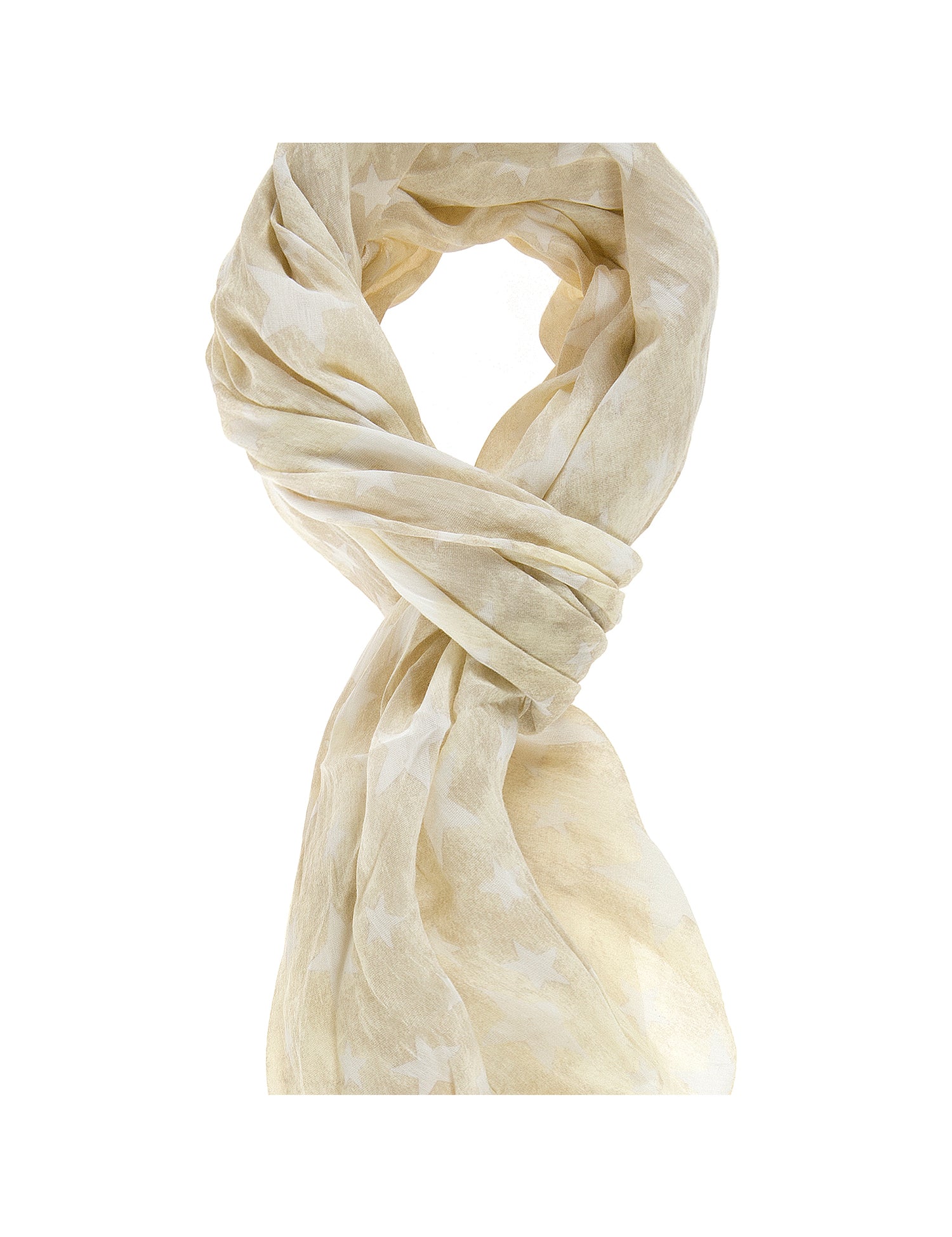 Sole L2013-GIALLO Foulard unisex in cotone e seta Gave Lux