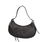 Loredana Borsa a spalla da donna Vera pelle 06548-NERO Gave Lux