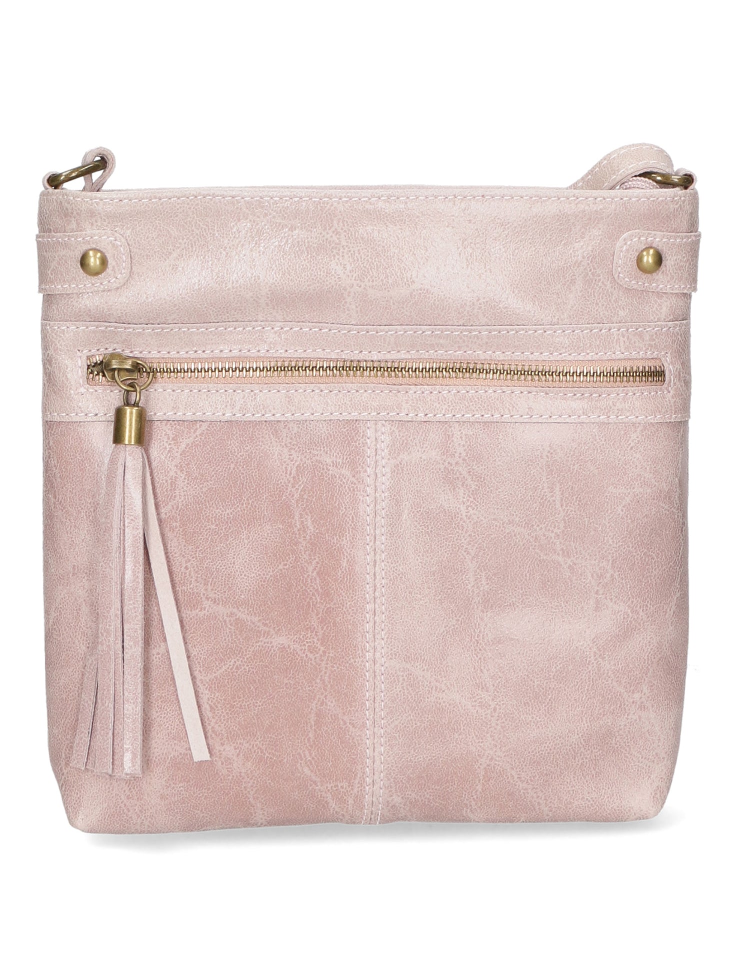 Carmen Borsa a tracolla da donna Vera pelle 10034-ROSA Gave Lux