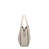 Borsa a Spalla in 100% Pu Vegan Leather Beige