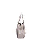 Borsa a Spalla in 100% Pu Vegan Leather Beige Scuro