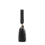 Borsa a Spalla Convertibile in Zaino in 100% Pu Vegan Leather Nero
