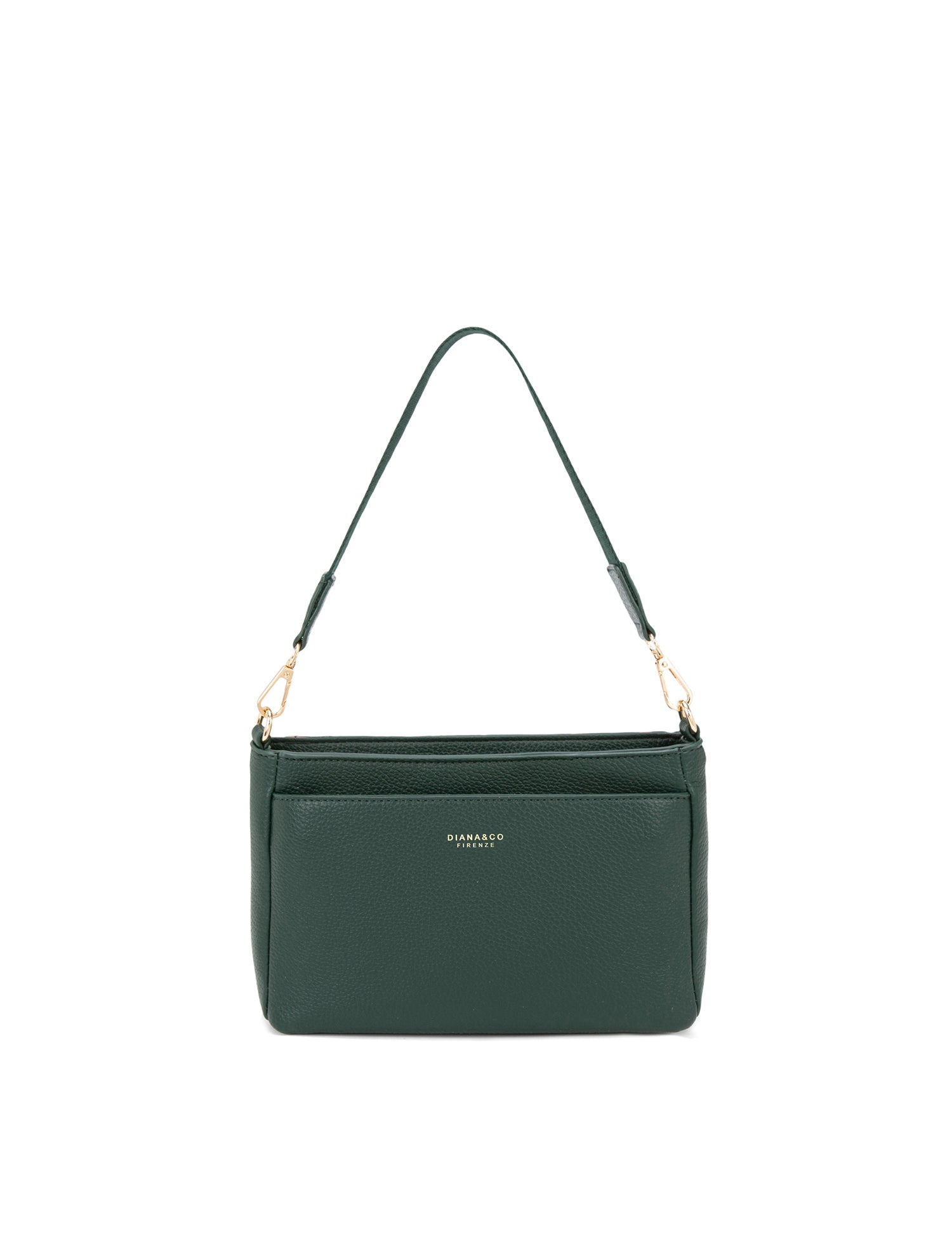 Borsa a Spalla Convertibile in Zaino in 100% Pu Vegan Leather Verde
