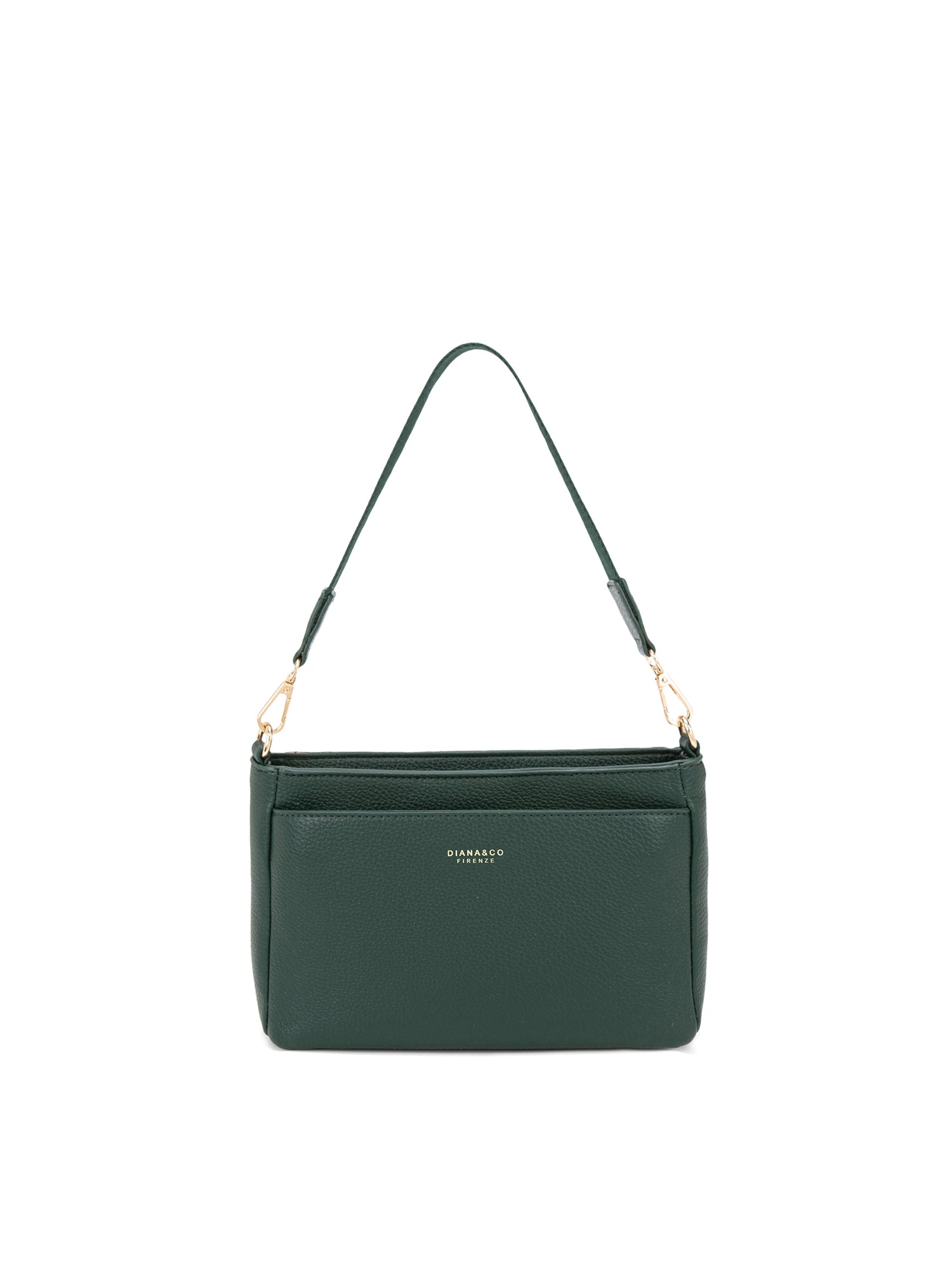 Borsa a Spalla Convertibile in Zaino in 100% Pu Vegan Leather Verde
