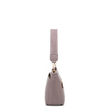 Borsa a Spalla Convertibile in Zaino in 100% Pu Vegan Leather Beige Scuro