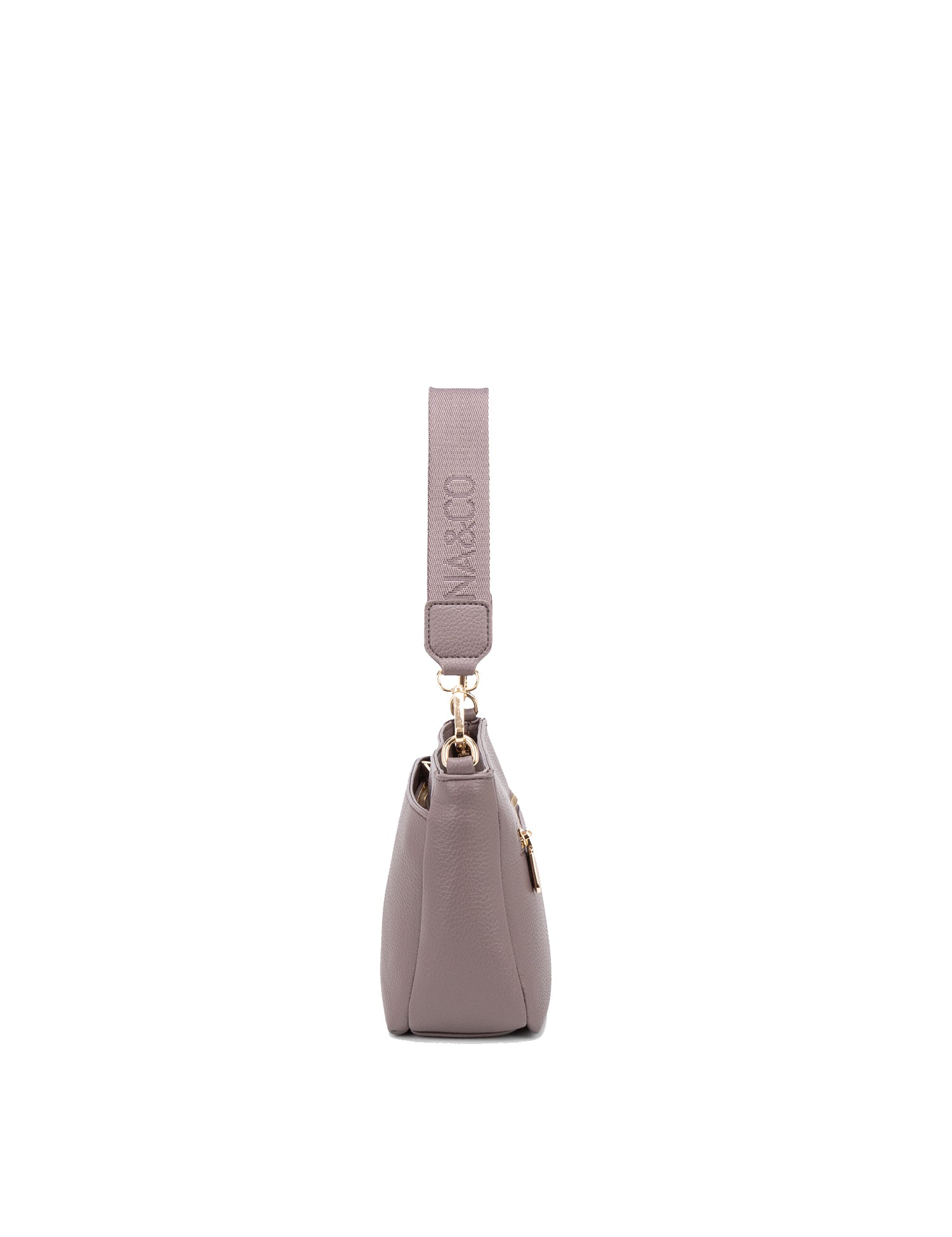 Borsa a Spalla Convertibile in Zaino in 100% Pu Vegan Leather Beige Scuro