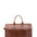 Borsa da viaggio unisex in vera pelle 100% cotone 4091-MARRONE Alessia Firenze