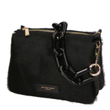 Borsa a spalla da donna Vera pelle di cavallino MYB-8021-FW-NERO My Best Bag