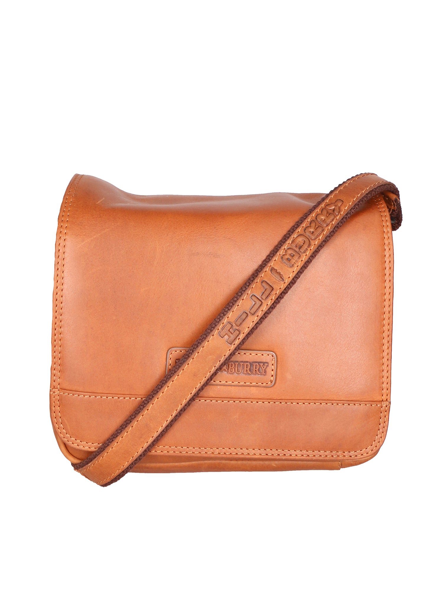 Borsa a tracolla da uomo 100% vera pelle HILB-3201-CUOIO Hill Burry