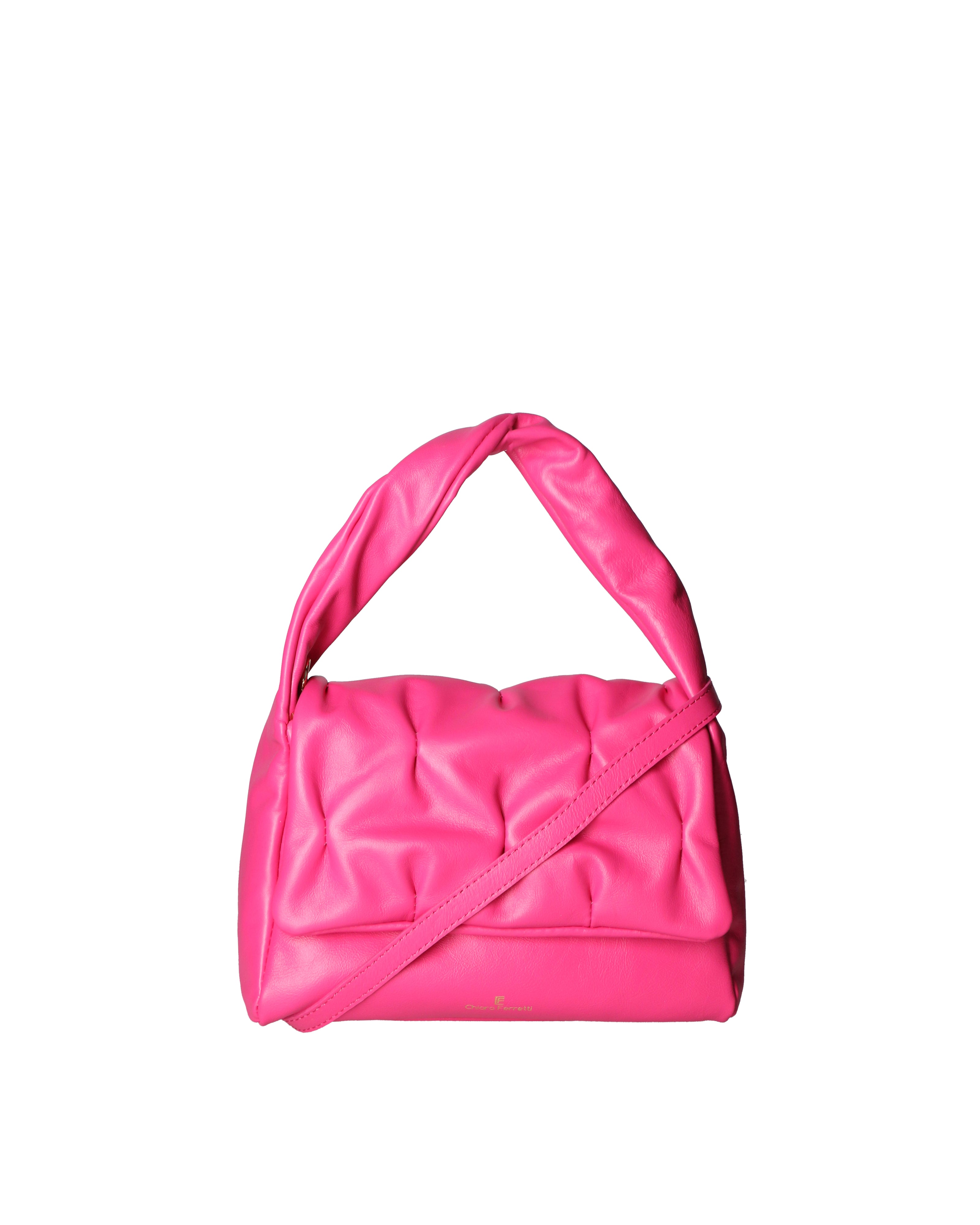 Edera Elite Borsa a spalla donna Vera pelle 04494-S02 FUXIA Chiara Ferretti