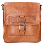 Borsa a tracolla unisex vera pelle 100% pelle SN5861547-TAN Santini Firenze