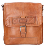 Borsa a tracolla unisex vera pelle 100% pelle SN5861547-TAN Santini Firenze