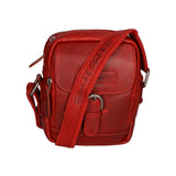 Borsa a tracolla da uomo Vera pelle RFID HILB-HT05-ROSSO Hill Burry