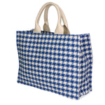 Alicia Borsa a spalla da donna Cotone e pelle 05086-22 BLU ELETTRICO Gave Lux