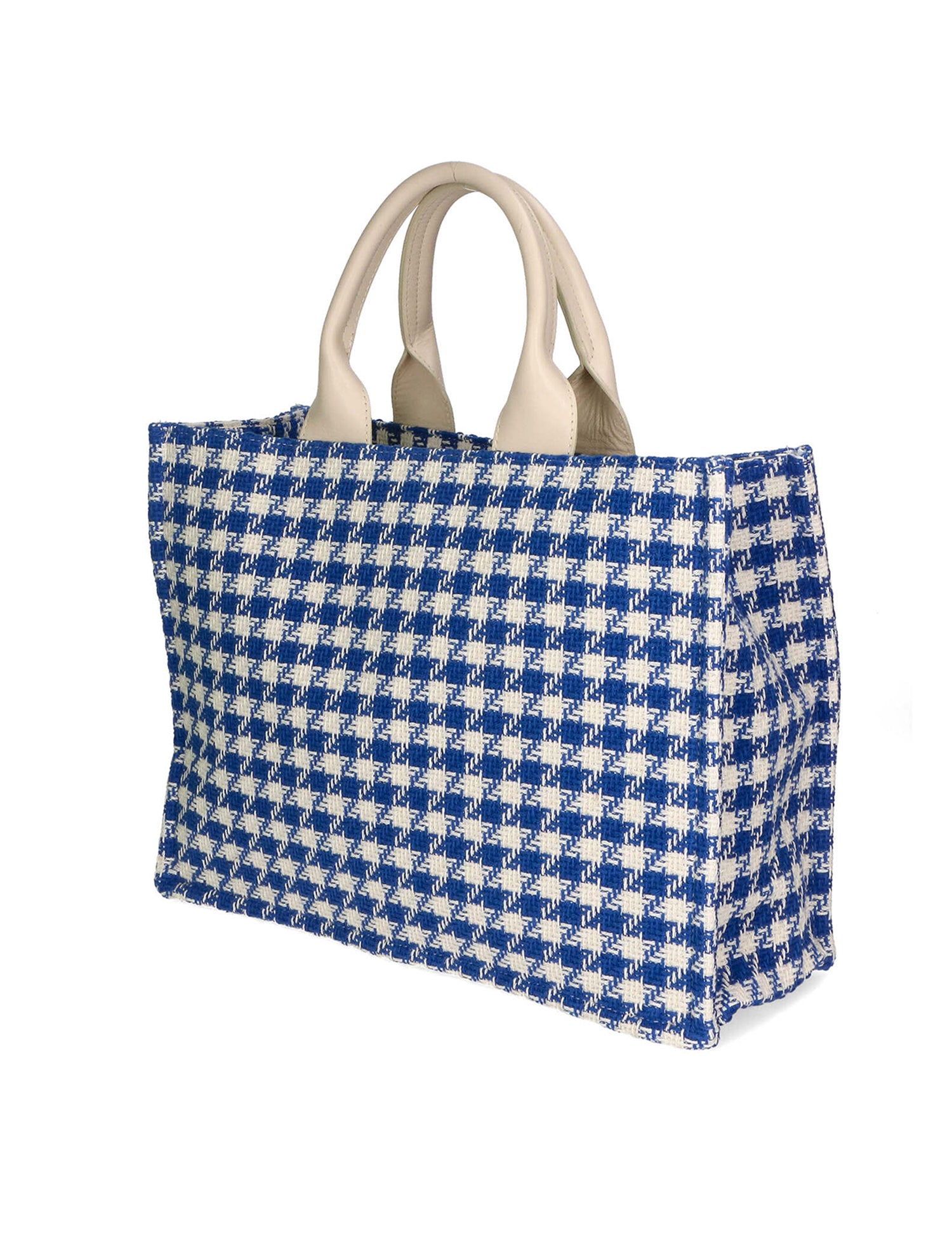 Alicia Borsa a spalla da donna Cotone e pelle 05086-22 BLU ELETTRICO Gave Lux
