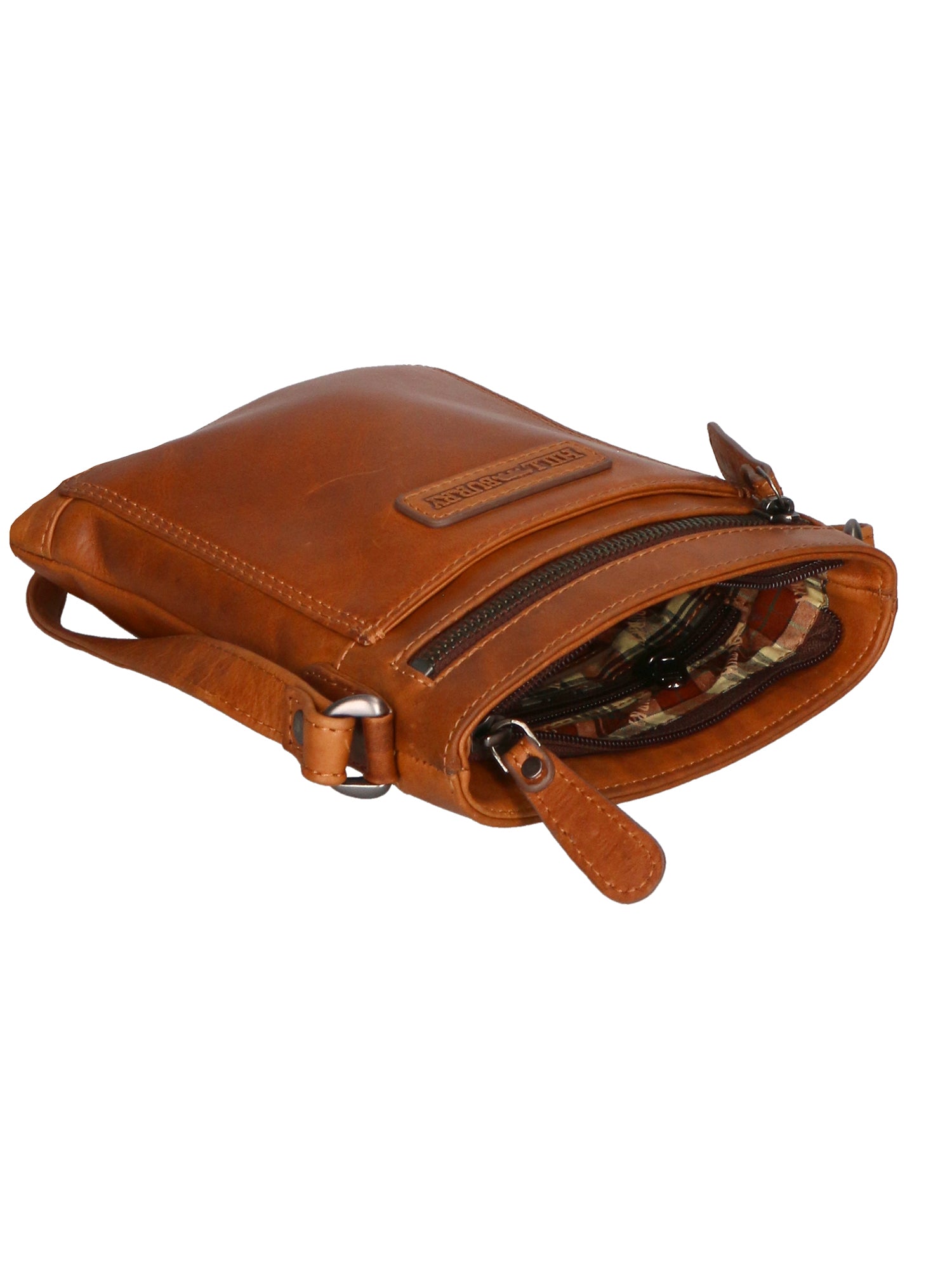 Borsa a tracolla da uomo Vera pelle RFID HILB-3098-CUOIO Hill Burry