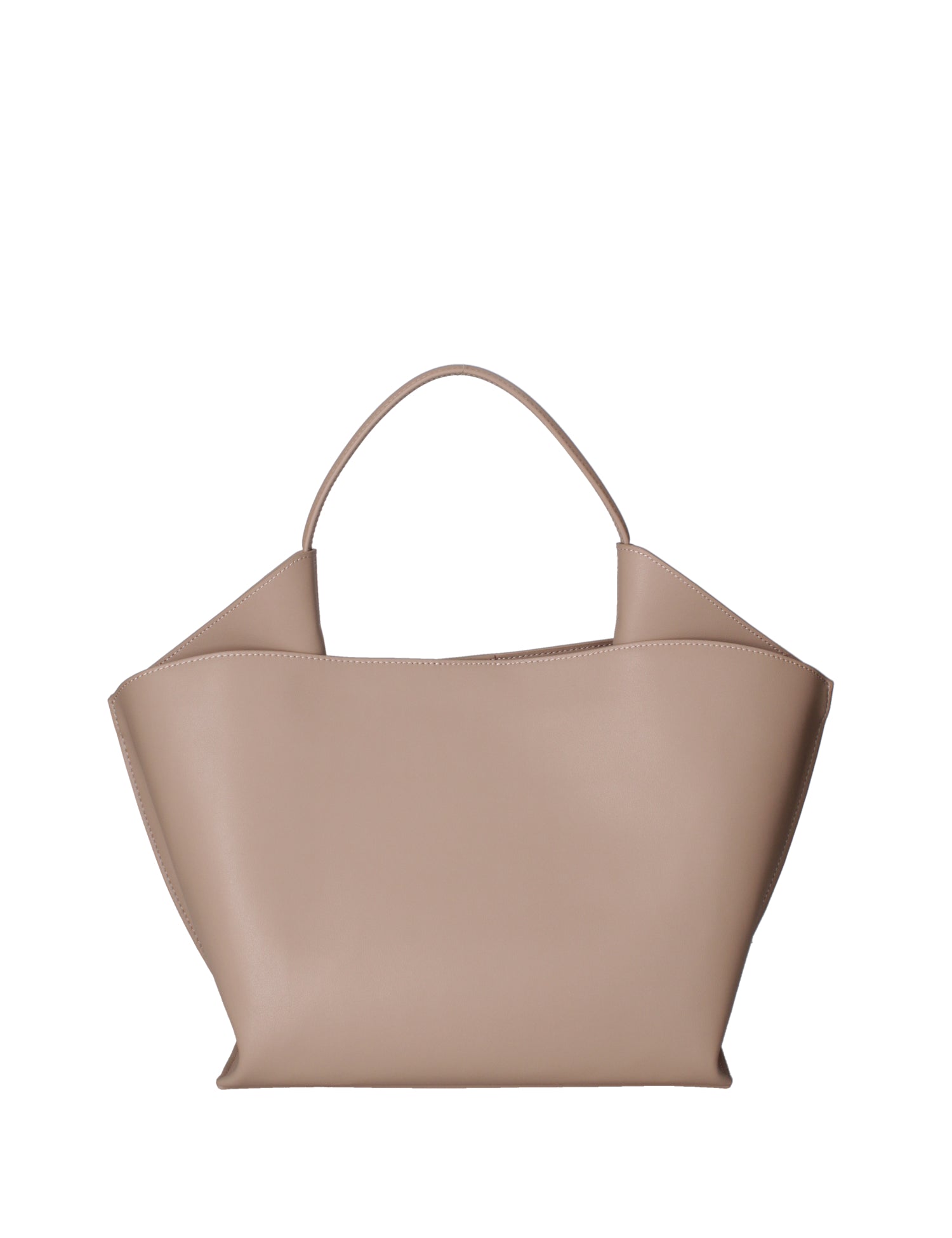 Borsa a mano da donna 100% pelle riciclata 07226-Taupe Viola Castellani