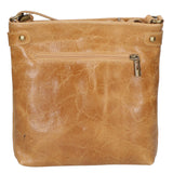 Carmen Borsa a tracolla da donna Vera pelle 10034-CUOIO Gave Lux