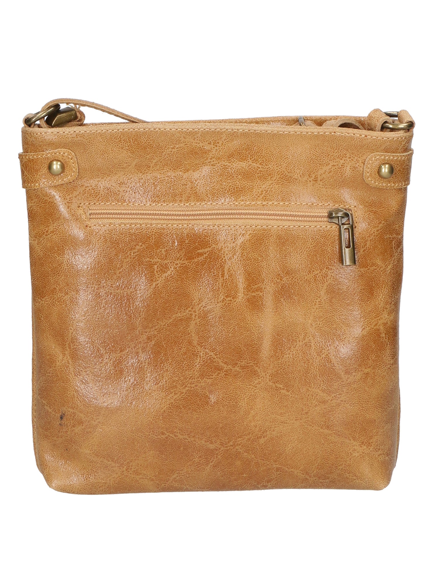 Carmen Borsa a tracolla da donna Vera pelle 10034-CUOIO Gave Lux