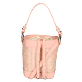 Borsa a secchiello da donna Misto pelle e tessuto MYB-05166-SS-506+S13 ROSA My Best Bag