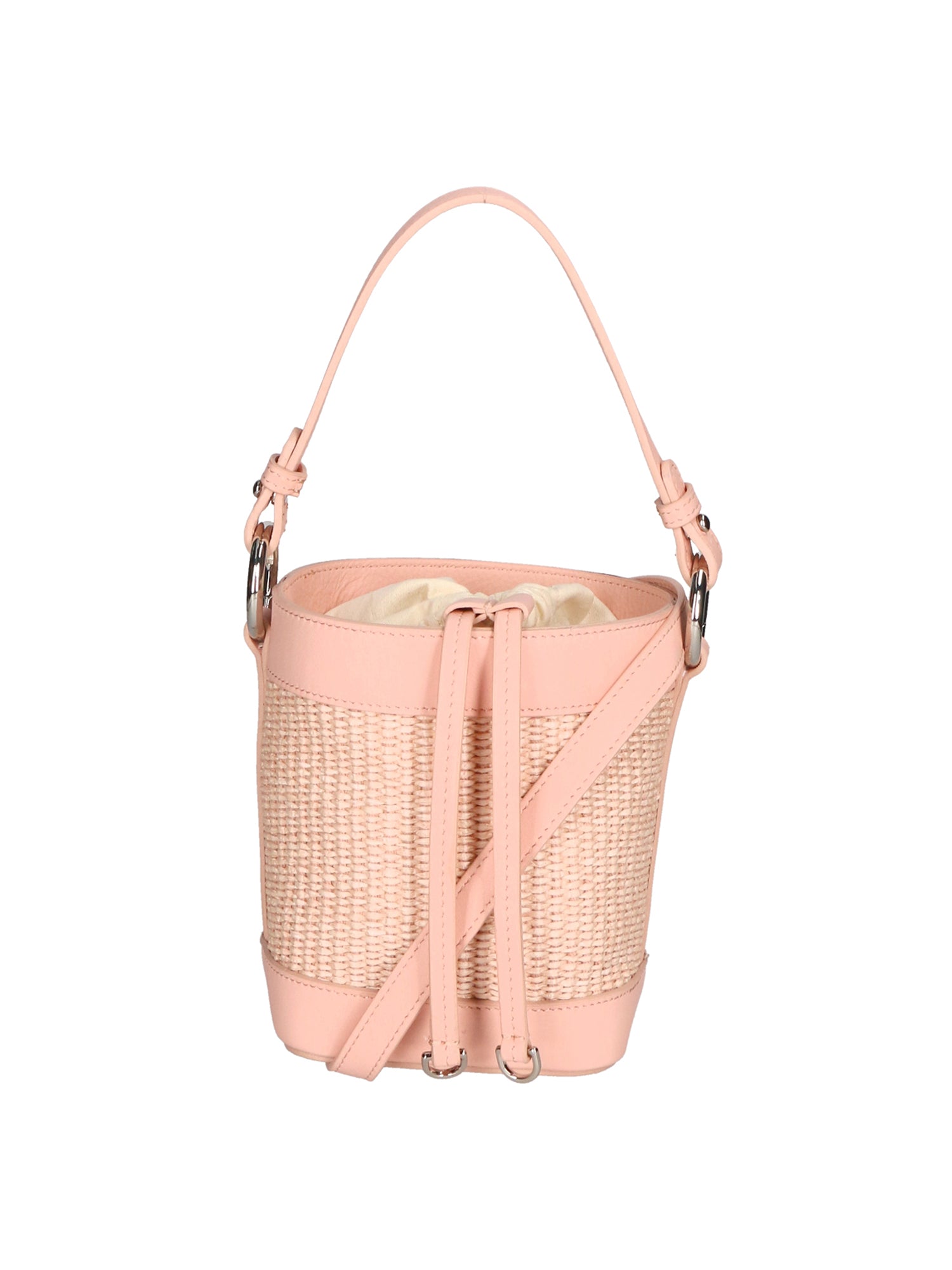 Borsa a secchiello da donna Misto pelle e tessuto MYB-05166-SS-506+S13 ROSA My Best Bag