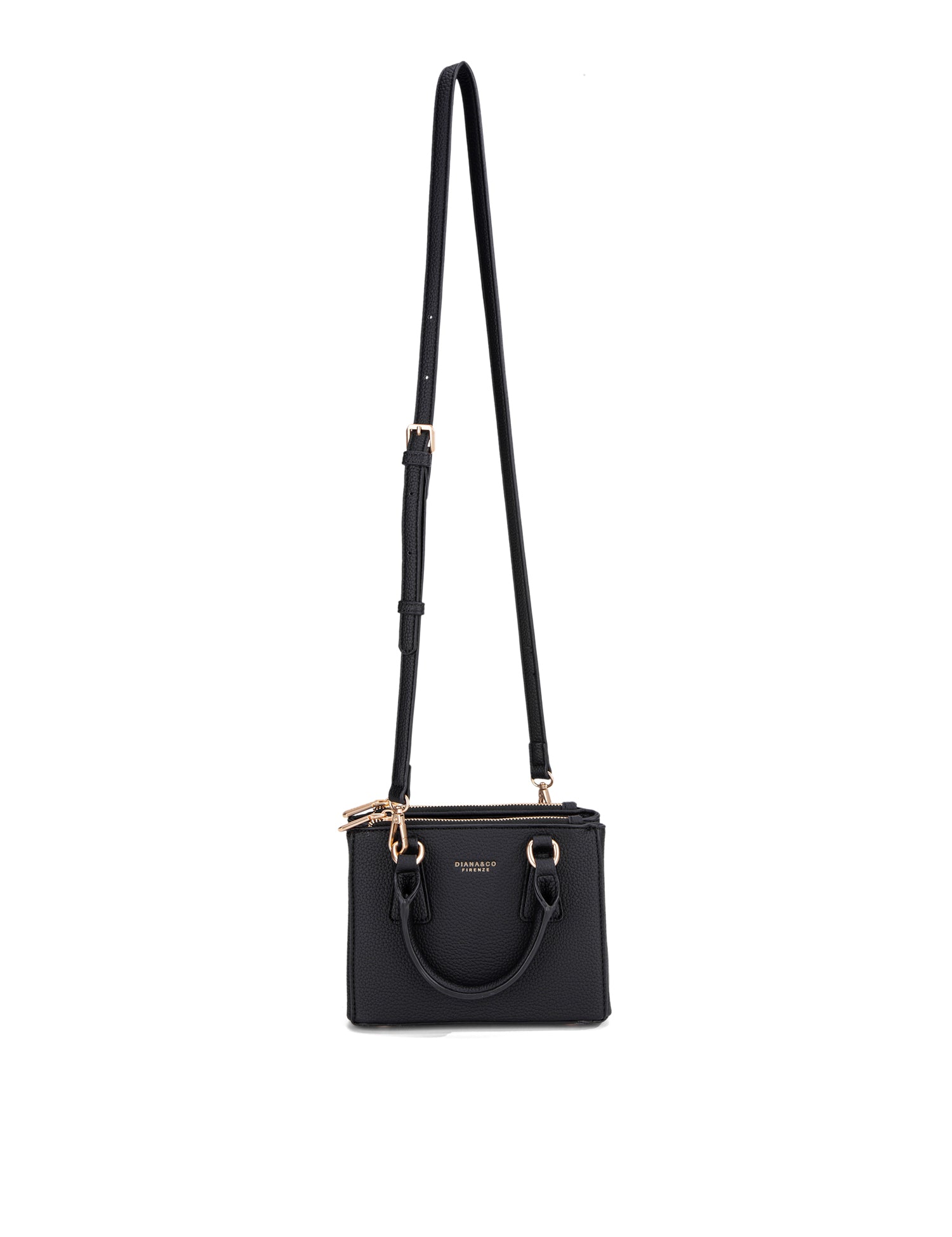 Borsa a Mano in 100% Pu Vegan Leather Nero