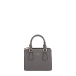 Borsa a Mano in 100% Pu Vegan Leather Grigio