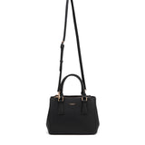 Borsa a Mano in 100% Pu Vegan Leather Nero
