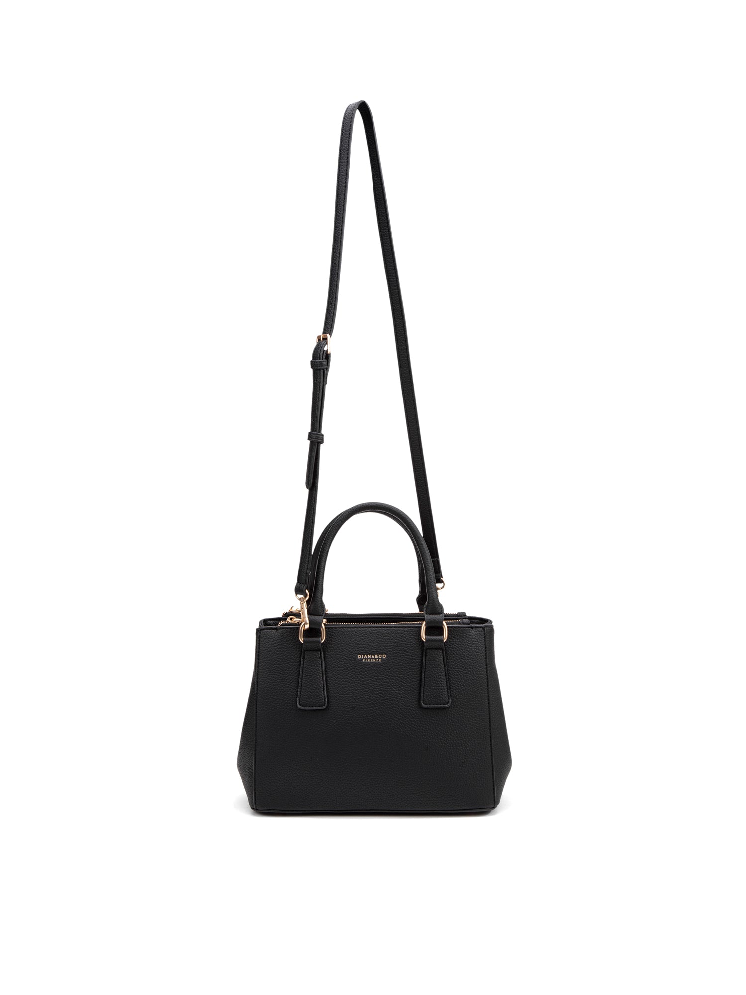Borsa a Mano in 100% Pu Vegan Leather Nero