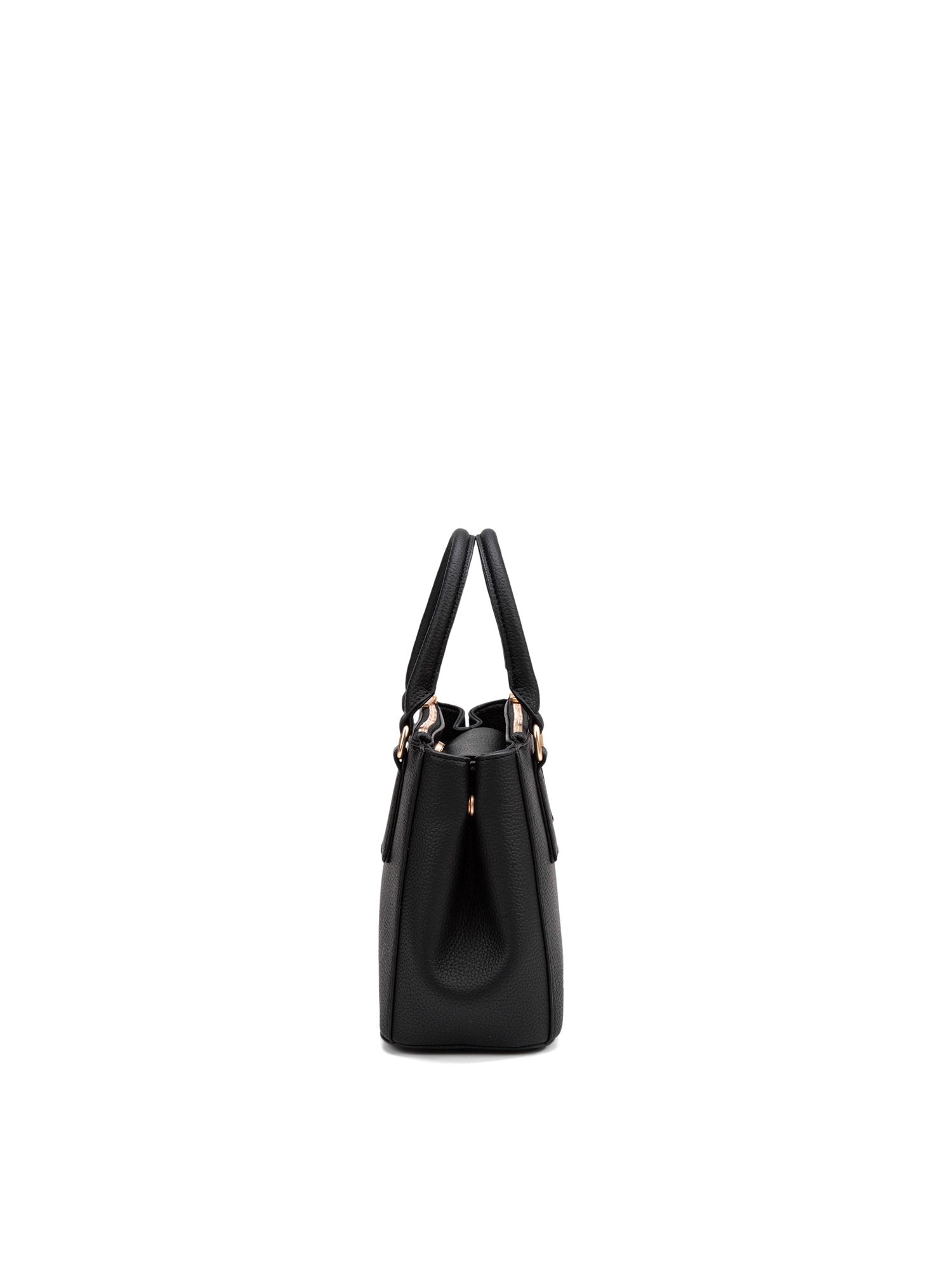 Borsa a Mano in 100% Pu Vegan Leather Nero