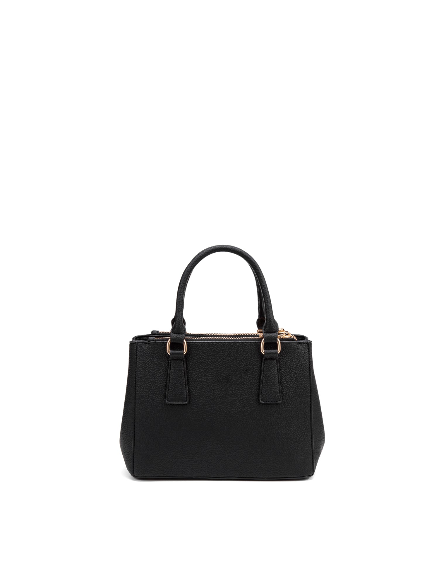 Borsa a Mano in 100% Pu Vegan Leather Nero