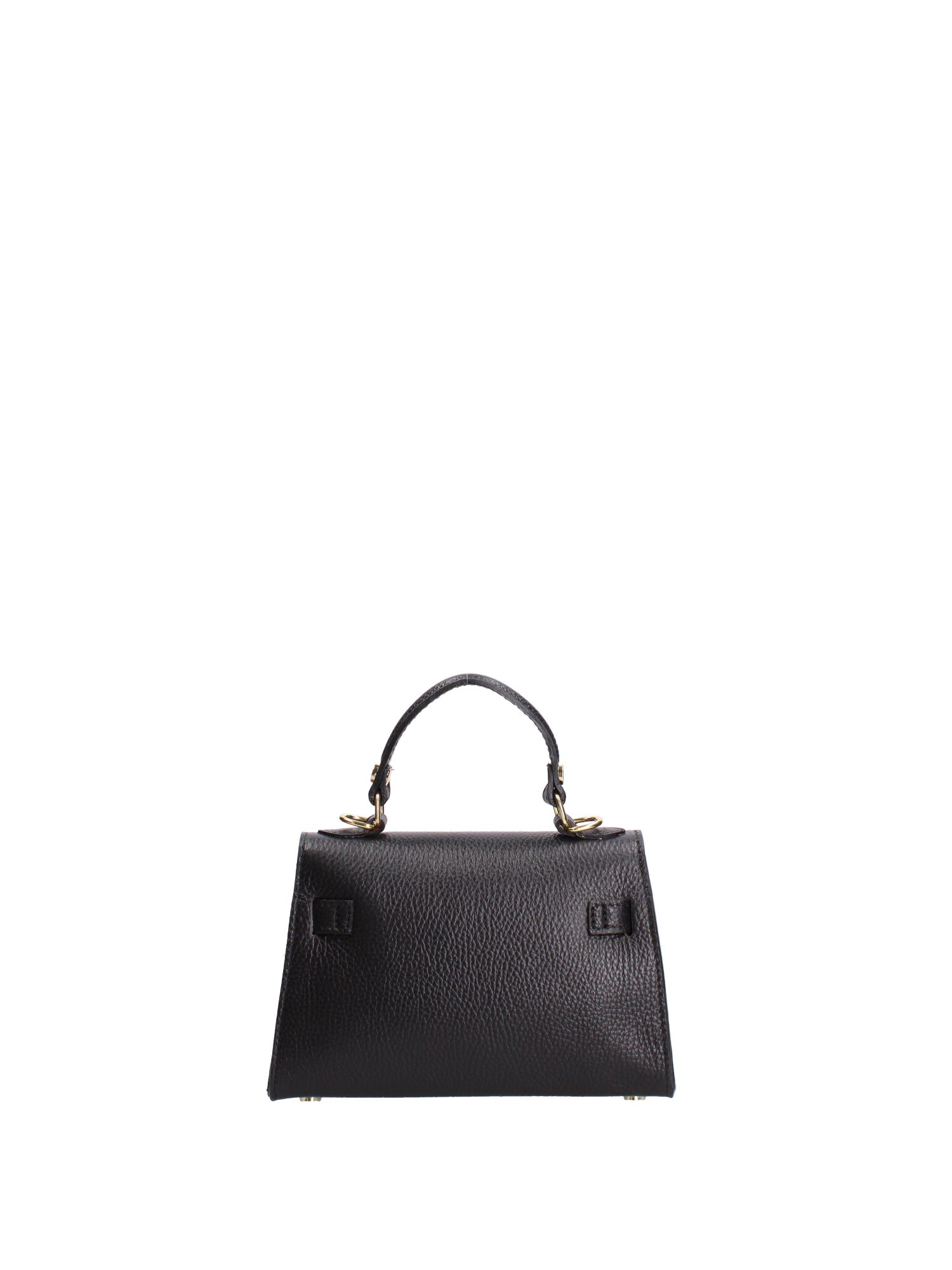 Borsa a mano da donna 100% vera pelle 07221-D28 NERO Roberta Rossi