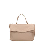 Convertible shoulder bag into a backpack for women in genuine leather Made in Italy 34x21x12 cm