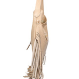 Borsa a Mano in Dollaro Leather Beige Scuro