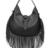 Borsa a Mano in Dollaro Leather Nero