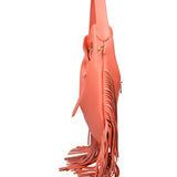 Borsa a Mano in Dollaro Leather Salmone