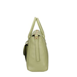 Borsa a Mano in Dollaro Leather Verde Chiaro